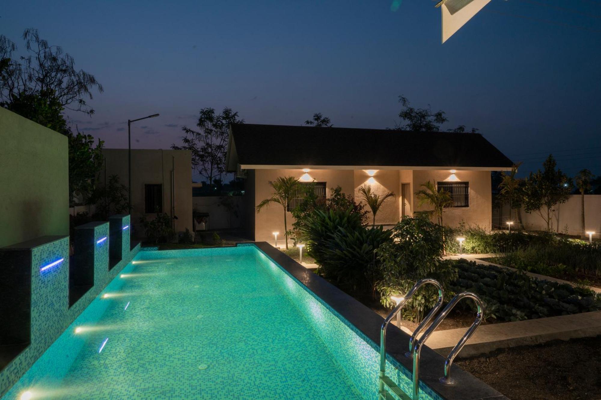 Saffronstays Eden, Nashik - Pet-Friendly Villa With Pool, Jacuzzi & Grape Farm Eksteriør billede