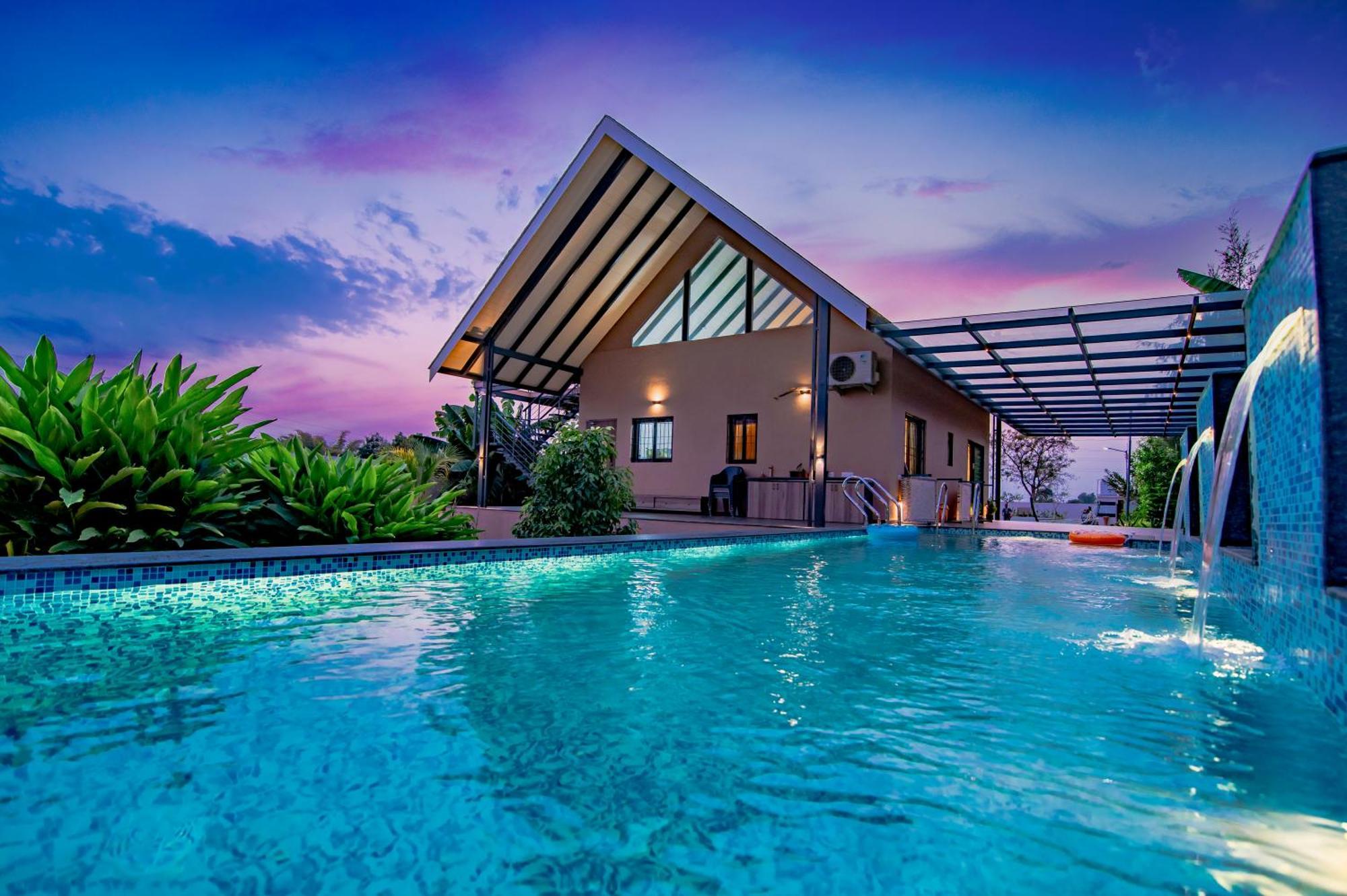 Saffronstays Eden, Nashik - Pet-Friendly Villa With Pool, Jacuzzi & Grape Farm Eksteriør billede